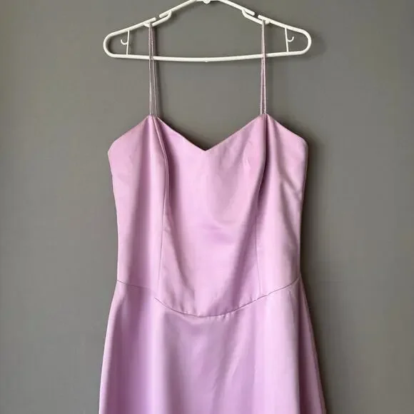 Nicole Miller sz 12 Pink spaghetti strap formal gown dress - Picture 2 of 10